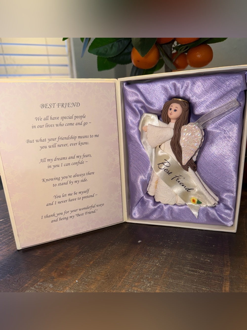 Someone Special 'Best Friend' Decorative Angel Ornament NIB